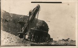 Large Dredge or Steam shovel at Quarry Occupational Postcard Postcard Postcard
