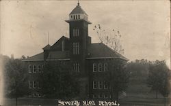 Beverly High School Ohio Postcard Postcard Postcard