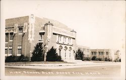 High School Bldg. Postcard
