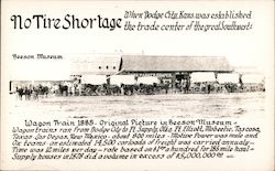 Wagon Train 1888 Postcard