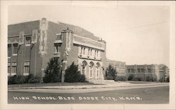 High School Bldg. Postcard