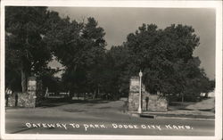 Gateway to Park Dodge City, KS Postcard Postcard Postcard