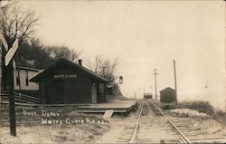 Chicago, Burlington and Quincy Railroad Depot White Cloud, KS Postcard Postcard Postcard