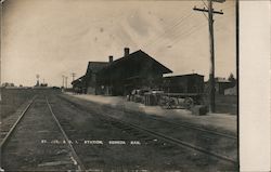 Train Station Seneca, KS Postcard Postcard 