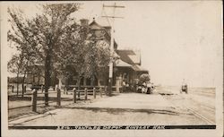Santa Fe Depot Kinsley, KS Postcard Postcard Postcard