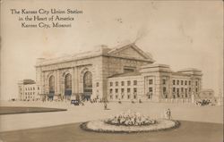 The Kansas City Union Station in the Heart of America Postcard