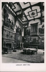 Great Hall, Longleat Bath, England Postcard Postcard Postcard