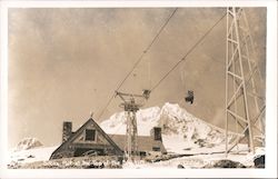 Silcox Hut at the Top of the Ski Lift, Timberline Lodge Postcard