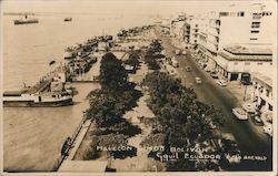 Malecon Simon Bolivar Ecuador South America Postcard Postcard Postcard