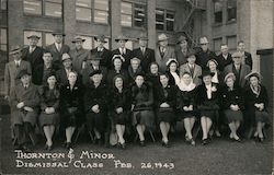 Thornton & Minor Hospital~Dismissal Class~Feb. 26, 1943 Postcard