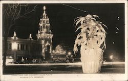Christmas 1937 Country Club Plaza Postcard