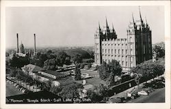 Mormon Temple Block Salt Lake City, UT Postcard Postcard Postcard