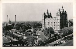 Mormon Temple Block Postcard