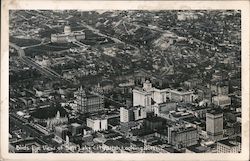 Birds-Eye View Looking North Postcard