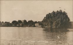Mill Pond Waterford, MI Postcard Postcard Postcard