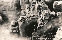 Indian Burial Pit Postcard