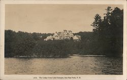 The Lodge from Lake Sunapee, Soo Nipi Park Postcard