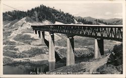 Pitt River Bridge Across Shasta Lake, Highway 99 Postcard