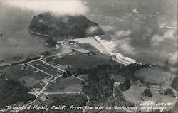 Trinidad Head from the Air on Redwood Highway California Postcard Postcard Postcard