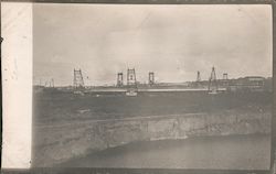 Dredge Cut - Cement Shed in Background Postcard