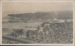 View From Above of Panama Canal Postcard