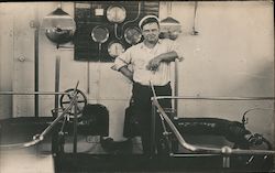 Shorty Ahrens - Sailor, Panama Canal Postcard