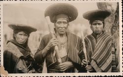 Family in Native Dress Peru Postcard Postcard Postcard