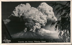 Eruption of Volcano Villarrica Postcard