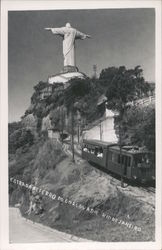 Corcovado Railroad Road Rio de Janeiro, Brazil Postcard Postcard Postcard