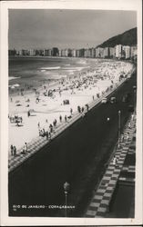 Copacabana Rio De Janeiro, Brazil Postcard Postcard Postcard