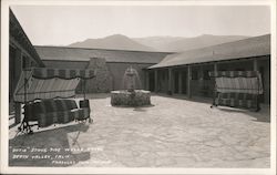 Patio Stove Pipe Wells Hotel Death Valley, CA Postcard Postcard Postcard