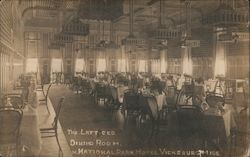 The Latticed Dining Room of National Park Hotel Vicksburg, MS Postcard Postcard Postcard