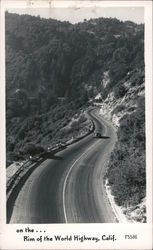 On The Rim Of The World Highway Big Bear, CA Postcard Postcard Postcard