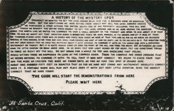 A History of the Mystery Spot Santa Cruz, CA Postcard Postcard Postcard