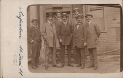 Group of German Men Postcard