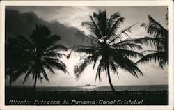 Atlantic Entrance to Panama Canal Postcard