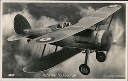 Gloster "Gladiator" Aircraft Postcard Postcard Postcard