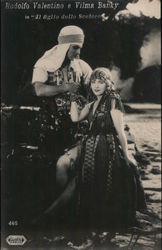 Rodolfo Valentino and Vilma Banky Actors Postcard Postcard Postcard