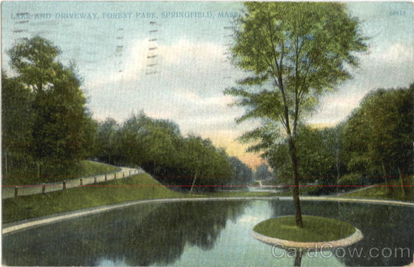 Lake and Driveway, Forest Park Springfield Massachusetts