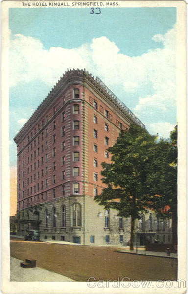 The Hotel Kimball Springfield Massachusetts