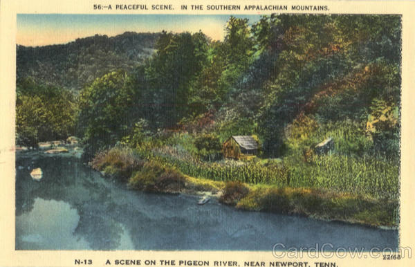 A Scene On The Pigeon River Newport Tennessee