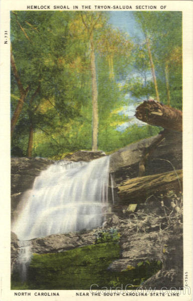 Hemlock Shoal In The Tryon-Saluda Section of North Carolina Scenic