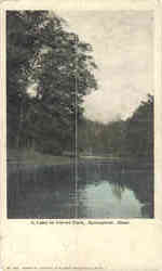 A Lake in Forest Park Springfield, MA Postcard Postcard