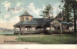 Rustic Pavilion, Forest Park Postcard