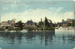 Springfield Canoe Association & Springfield Boat Club Postcard