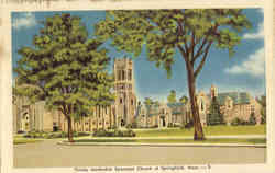 Trinity Methodist Episcopal Church Springfield, MA Postcard Postcard