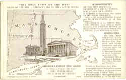 The Only Town On The Map Postcard