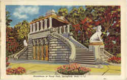 Mausoleum, Forest Park Postcard