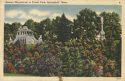 Barney Mausoleum, Forest Park Postcard