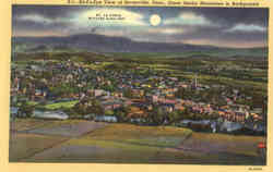 Bird's Eye View of Sevierville Postcard